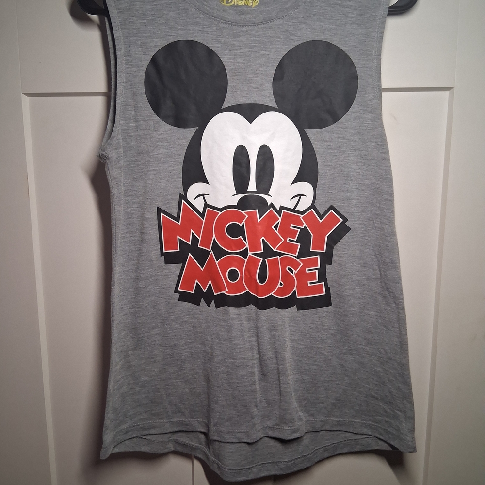 Disney Mickey Mouse Gray Tank Top